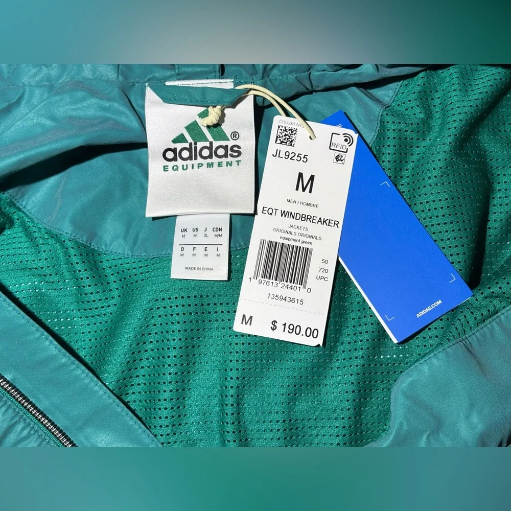 NEW ADIDAS ORIGINALS EQUIPMENT WINDBREAKER STORM JACKET JL9255 size M